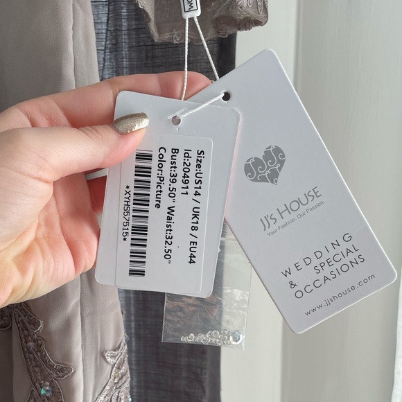 Gray Mother of Bride Dress - Picture 4 of 7